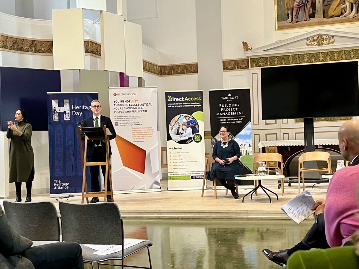 Excellent #HeritageDay ⁦⁦@Heritage_NGOs⁩ Great to hear from Lord Parkinson about all sorts of exciting heritage things, including collaborative work around caring for churches, aptly at ⁦@stjohnswaterloo⁩