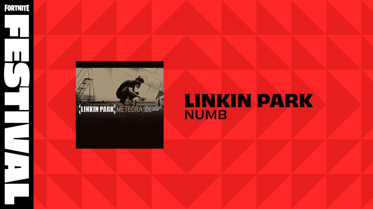 linkinpark's tweet photo. Numb now available on @FNFestival #fortnitefestival https://t.co/1kV89uR9TA
