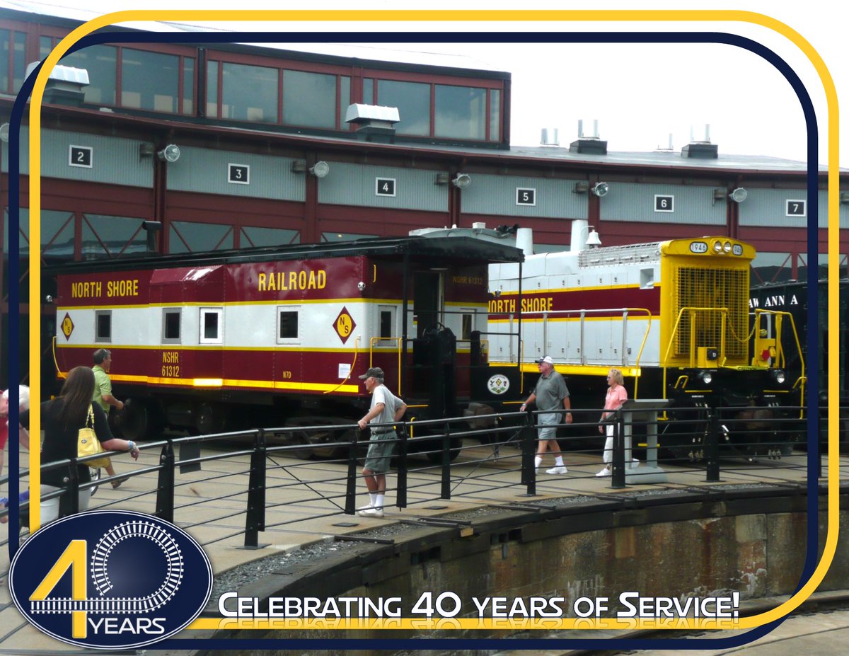 North_Shore_RR's tweet photo. Ready for another #ThrowbackThursday - 40th #anniversary feature?

Who was able to catch NSHR 1946 and caboose NSHR 61312 when they were featured at #Steamtown #Railfest in 2013? https://t.co/TKLAosVfkb