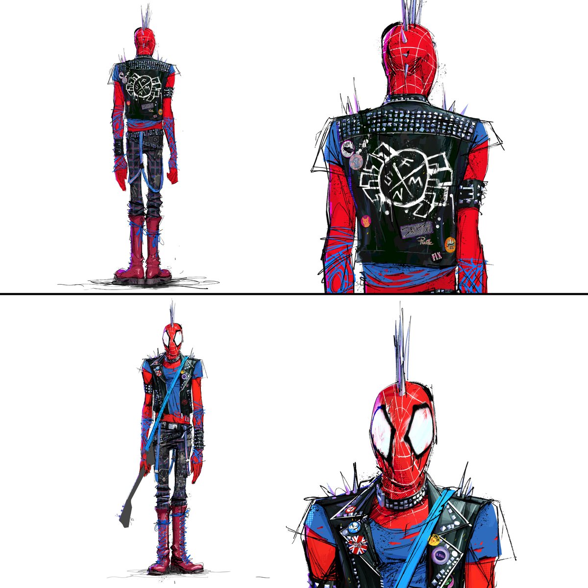 'I don't follow orders.' (Spider-Punk art by Jake Panian)