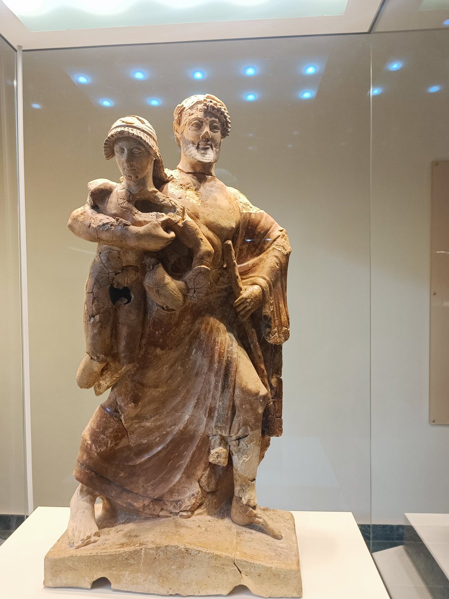 #Dionysus takes Ganimedes to mount #Olympus to make him immortal. The statue is at the #olympia's museum in #Greece. A scene from #greekmythology