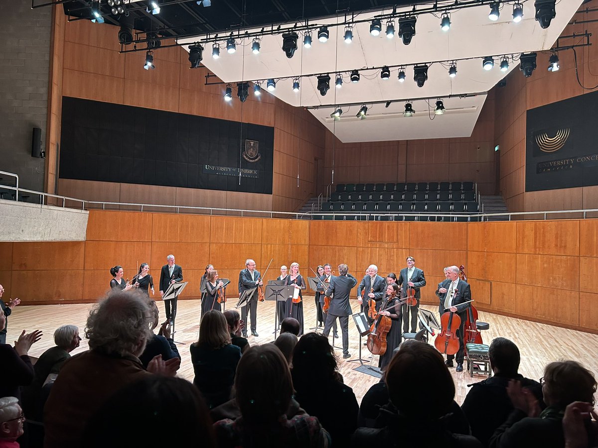 Wonderful to hear Bach’s Goldberg Variations given the Henning Kraggerud treatment thanks to the @ICOrchestra for a wonderful evening @UCHLimerick