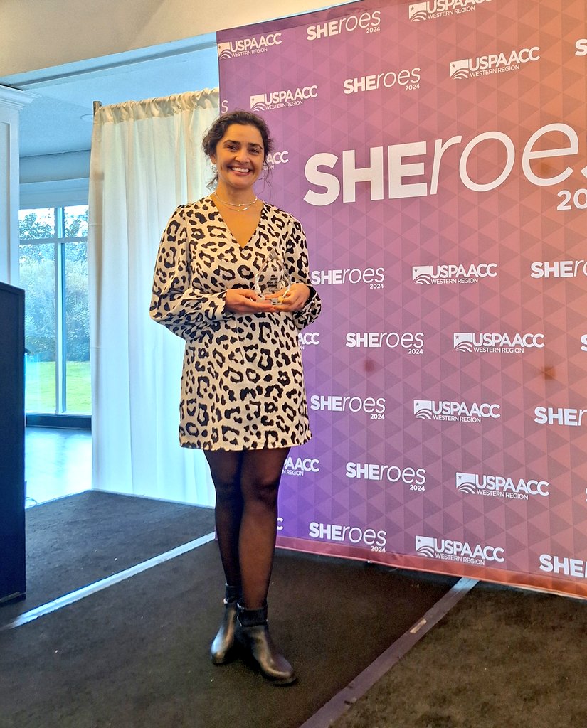 Such an honor to receive my @USPAACCWEST #SHEroes trailblazer award this #WomensDay in #WomensHistoryMonth