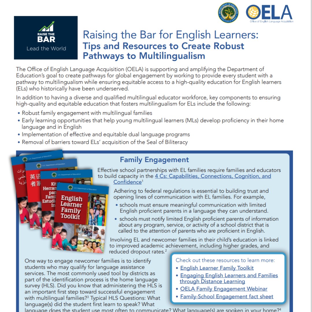 March is #MiddleLevelEducationMonth, dedicated to supporting students' academic and personal growth during early adolescence. Explore the   #RaisetheBar infographic for resources on language development and academic growth in #MLs.🏫
 
Download: ow.ly/auLM50QKtru