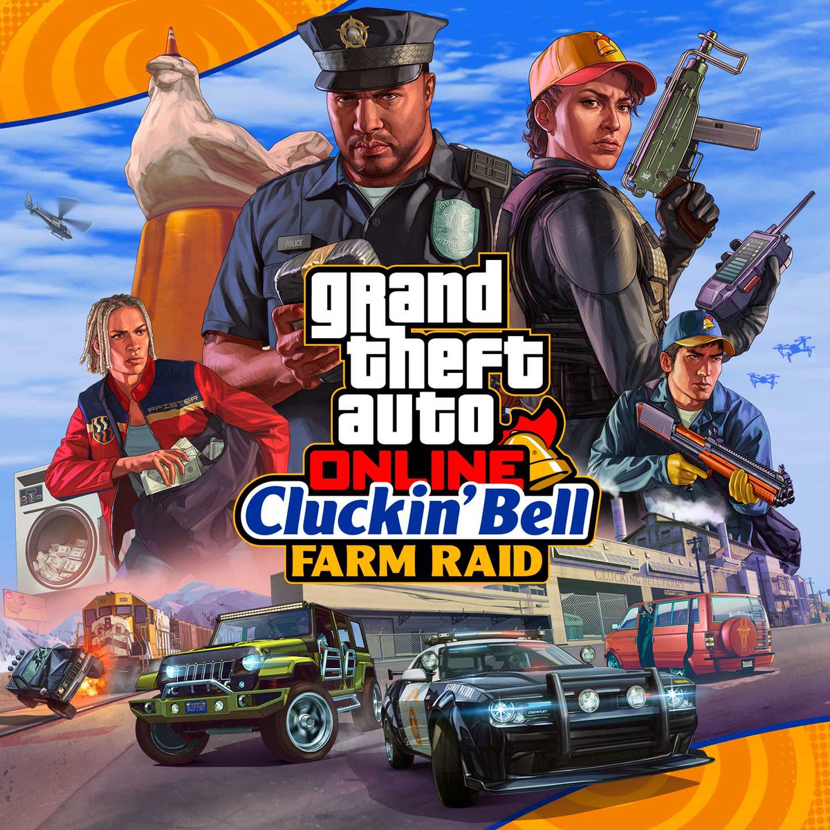 Rockstartiense's tweet photo. 3 vehículo, 6 misiones, nuevos objetivos con diferentes recompensas y nuevas mecánicas estos es un poco de lo nuevo que incluye la nueva actualización de gta 5 online #GTAOnline
#RockstarGames
#cluckinbell https://t.co/3UwnkaIBCJ