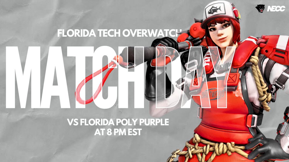 Tune in tonight to see our Overwatch team tonight! 

🆚 <a href="/FLPolyEsports/">Florida Poly Esports</a> 
⏰ 8 PM EST
🔗 twitch.tv/fltechesports

Hope to see you there!! ❤️