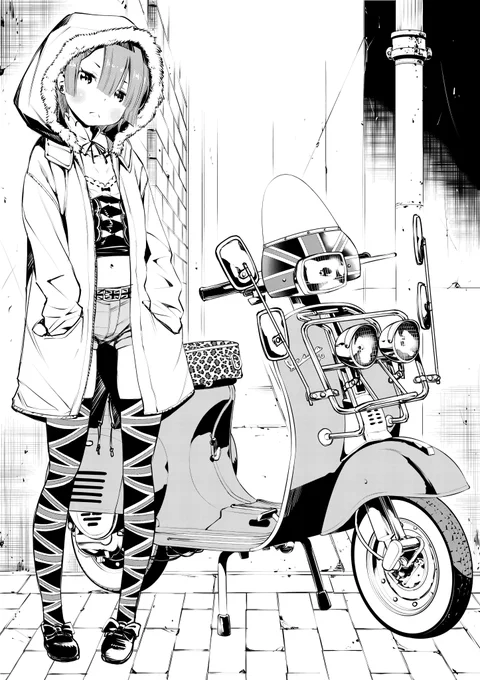今日の過去絵はラムと、四重人格です。 