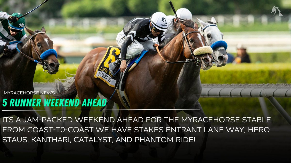 We're gearing up for an exciting weekend with the MRH Stable, starting Friday with Hero Status. 🏇Lane Way 🏇Hero Status 🏇Kanthari 🏇Catalyst 🏇Phantom Ride Good luck to all of our owners!