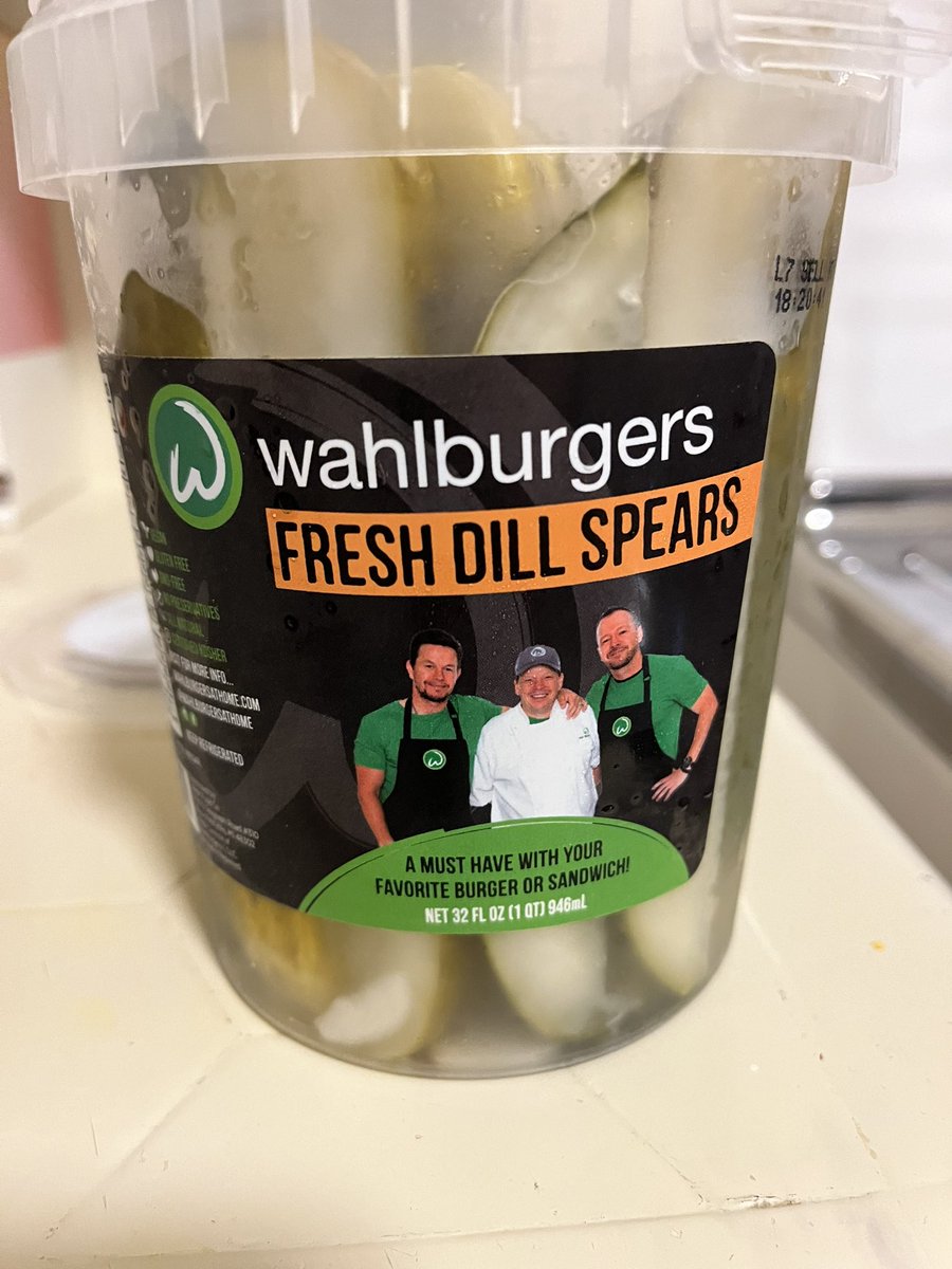 Hey @Wahlburgers these are maybe the best pickles I ever had. Send me a free case! Thank you🥒😋