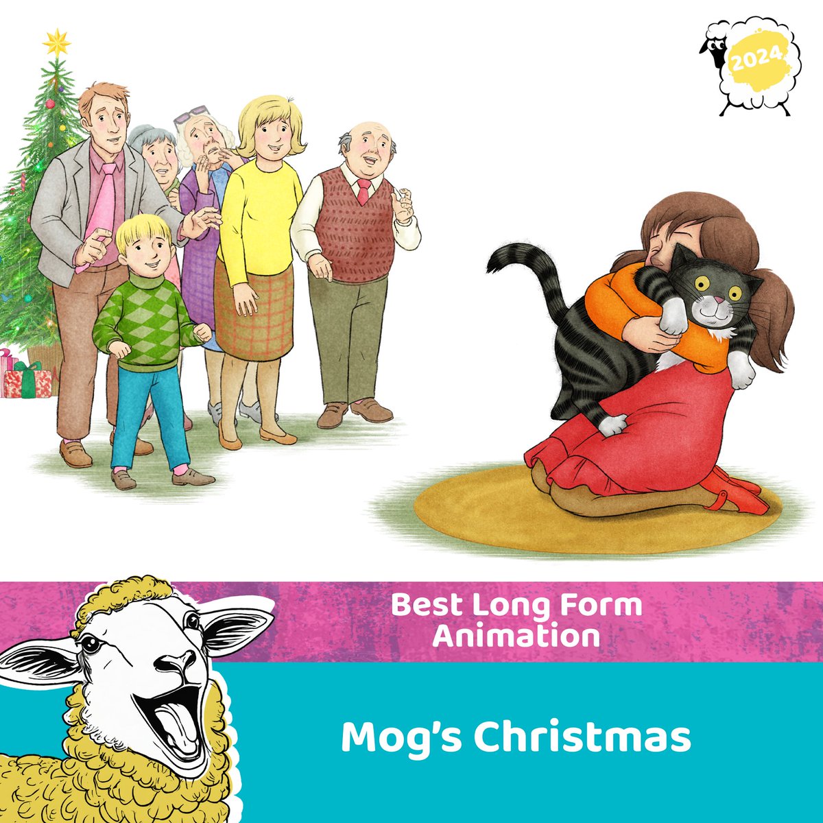 A Bear Named Wojtek and Mog’s Christmas both win Best Long Form Animation! Massive congratulations! #BAA24