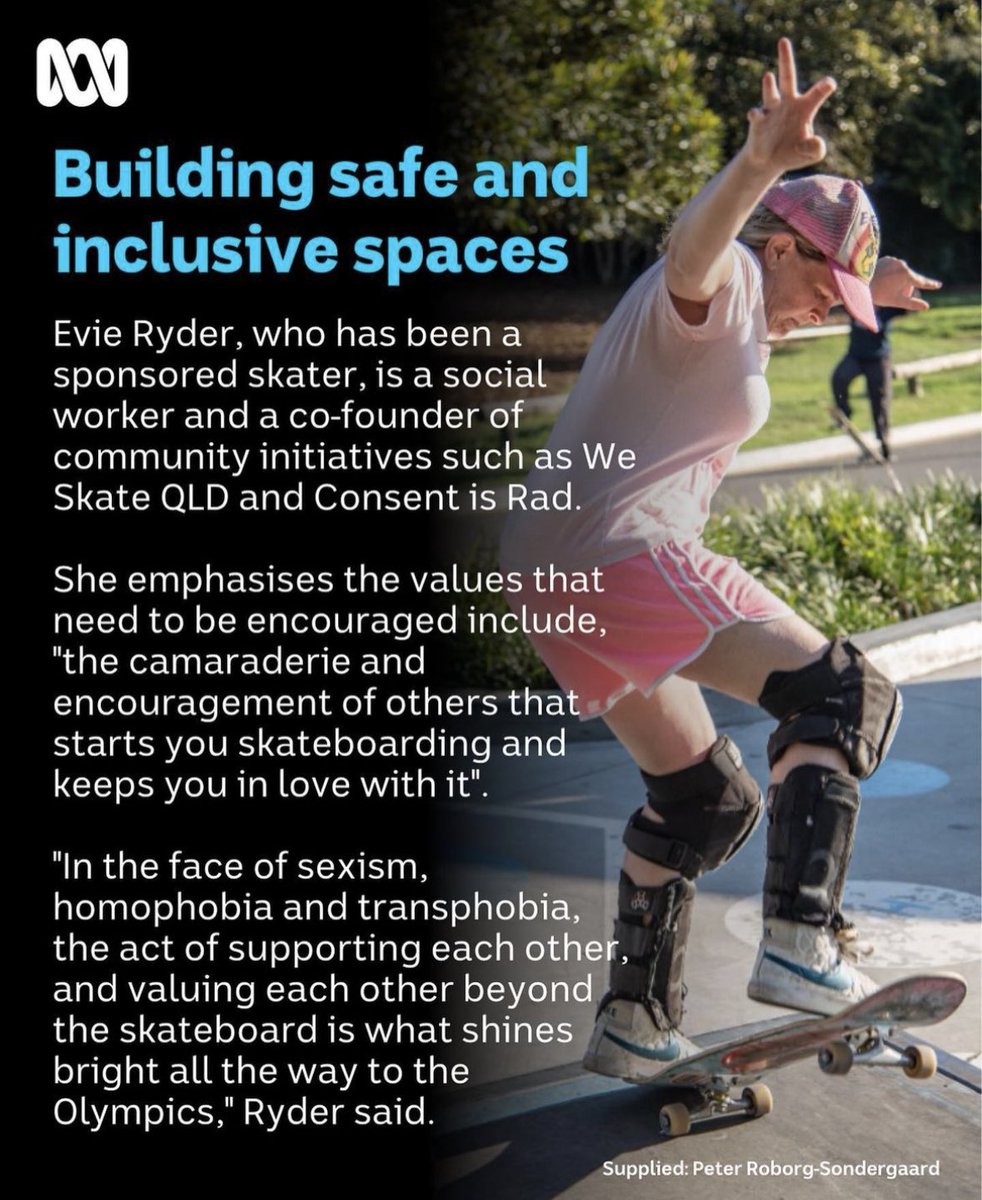 Happy International Women’s Day 🎉🛹 One of my articles published at @abcsport x @Siren_Sport about equity and a culture of care for all genders in local & queer-led scenes at #weskateqld w @amandaextreem to #chloecovell & Olympic level skateboarding: abc.net.au/news/2023-10-0…