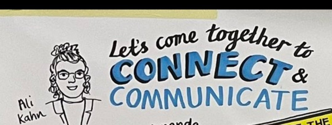 Love your work @visualminutes and love how you got me mush in there with two of my fave words...connect and communicate! @NHSNWRD Let's Talk Conference.