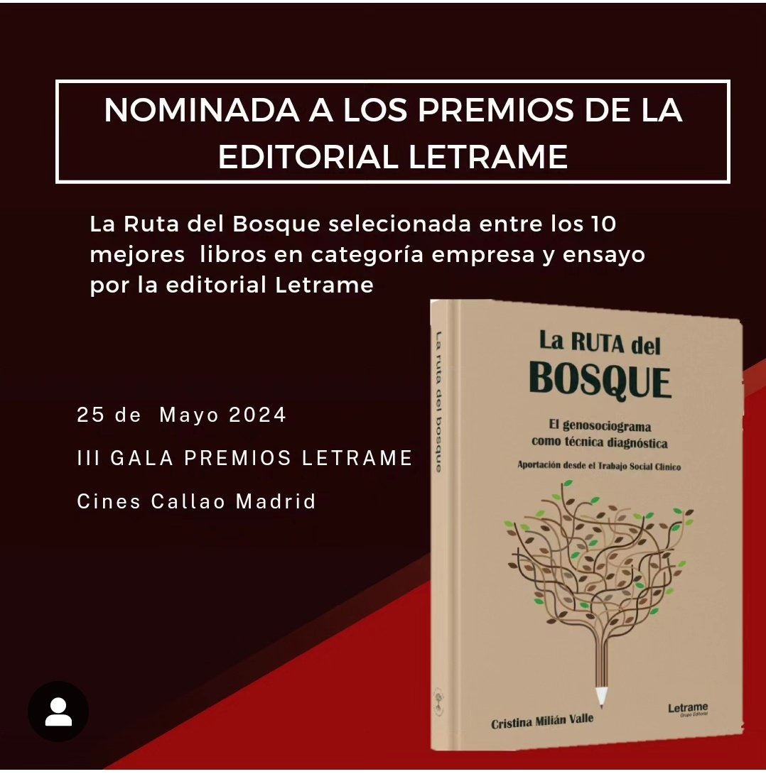 Sorpresa total! 
La nominación ya es en si un premio y un reconocimiento para con la Ruta del Bosque.
Muchas gracias <a href="/LetrameLibros/">Letrame Editorial</a>,nos vemos en Madrid.