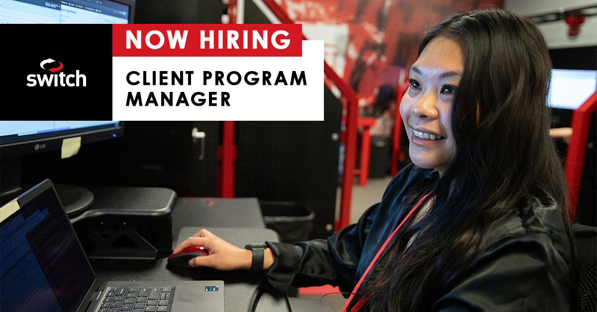 We’re expanding our team in Las Vegas, NV! @Switch is #hiring for the position: Client Program Manager. Read more about this opportunity and how to apply on our website: bit.ly/3ItYn9w #NevadaJobs #LasVegasJobs #TechJobs #CareerOpportunity
