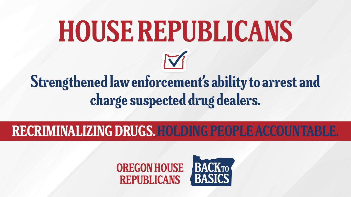 Handcuffs belong on drug dealers, not on law enforcement. House Republicans made it easier for law enforcement to arrest and charge suspected drug dealers. #orpol #orleg