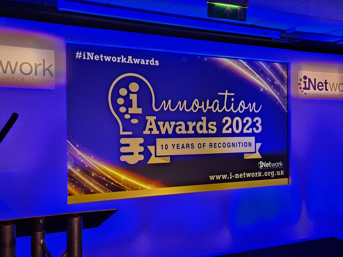 Very pleased to be at the @theinetwork awards this evening. Great celebration of success in the public sector. #iNetworkAwards