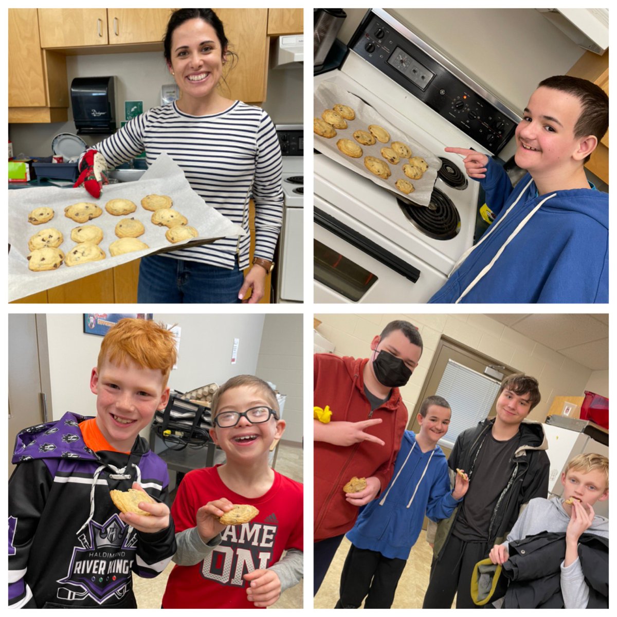 mrs_daley4's tweet photo. Pallies + AppleProject learning - the iPad spoke the recipe to us, we could draw to check which steps we completed, we used a timer and we enjoyed a treat we made with each other (gf cookies, bc our pallies with allergies matter!) 😍🍪💻 @l__sheppard @MLaPeareGEDSB @GEDSB https://t.co/o9e8kNqONn