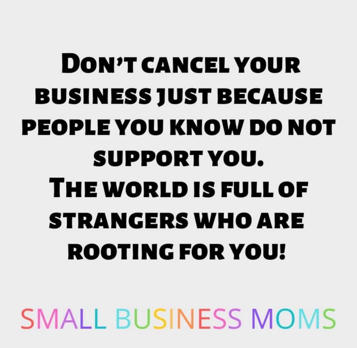 SmallBizMoms's tweet photo. I’m rooting for you 👏🏼 https://t.co/uGP6q5haLa