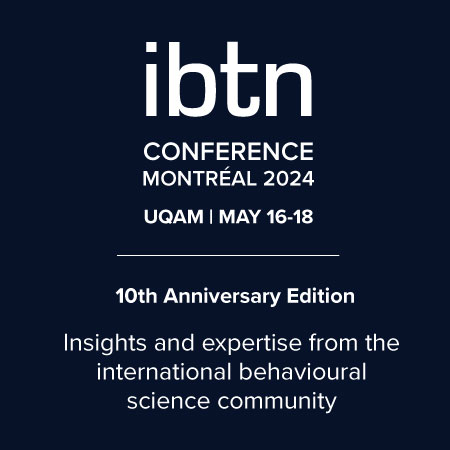 IBTN 2024 - *Everyone* will be there! How about you? 1 amazing program 34 experts from the field 3 keynotes 7 workshops 12 talks 1 award ceremony 1 anniversary bash Join us in Montreal! May 16 to 18 ibtnetwork.org/conference/ Early bird rates until March 15 (that's next week!)