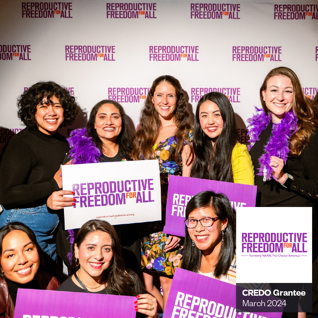 March grantee @reproforall mobilizes 4M members to fight for access to abortion, birth control, paid parental leave, and protections from pregnancy discrimination. The org works for a future where reproductive freedom is a reality for all. Cast a vote: credodonations.com