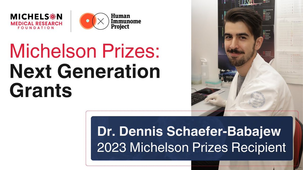 #MichelsonPrizes: Next Generation Grants recipient @Doctor_DSB is rethinking how repeated immunizations impact our immunity against infections—and how this can inform vaccine design. Learn more: youtube.com/watch?v=1LzZt0… @ImmunomePro