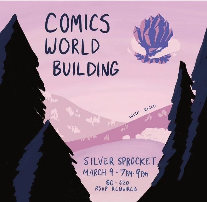 CCA Comics (@ccacomics) on Twitter photo MFA Comics student Vicco Naylor is partnering with DIY Museum to teach a 2-hour workshop on comics worldbuilding! The workshop will be held at <a href="/ssbcpunk/">OLD SPROCKET</a> this Sat. March 9th from 7pm to 9pm PST. RSVP is required as space is limited, so make sure you get your tickets soon! MFA Comics student Vicco Naylor is partnering with DIY Museum to teach a 2-hour workshop on comics worldbuilding! The workshop will be held at <a href="/ssbcpunk/">OLD SPROCKET</a> this Sat. March 9th from 7pm to 9pm PST. RSVP is required as space is limited, so make sure you get your tickets soon!