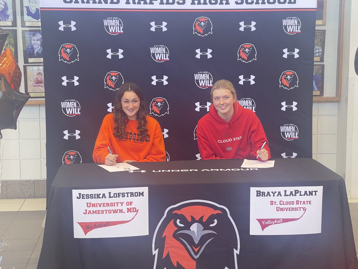 Congratulations to Jessika Lofstrom on being named First Team All Conference and Braya LaPlant being named to the Second Team All Conference in the Lakes Superior Conference!