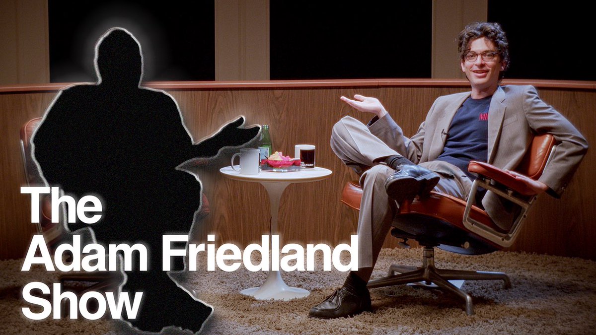 new episode of The Adam Friedland Show tonight at 7PM/EST watch the premiere here: youtu.be/Eu-Z6iHUoqg?fe…