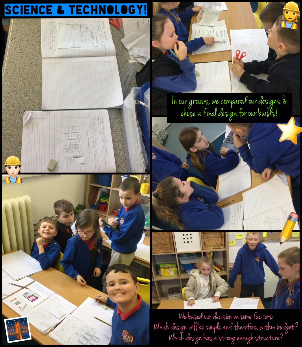 #DosbarthEira have started steps 1&2 of their Bridge Bonanza Project: design & budget. Working collaboratively to select final designs & ensuring they keep within their budget. Lots of cross-curricular skills happening! @Phip_Primary #phipscitech #phipnum 👷‍♀️👷🏻🌉✏️💬