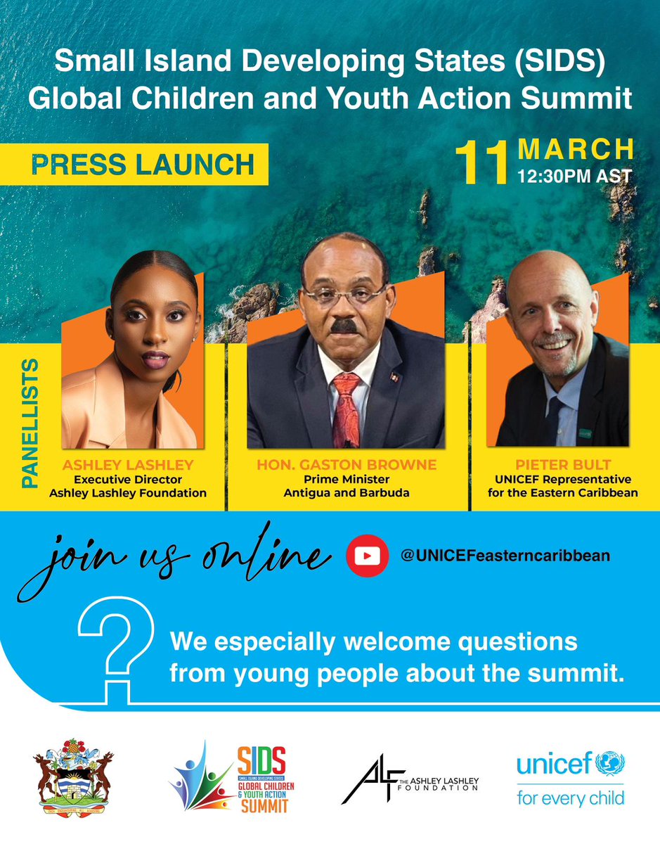 Feeling incredibly honored to be part of history as the official youth coordinator of the 1st ever Global #SIDS Children & Youth Action Summit! 🌍 Exciting news - our press launch is happening on Monday, March 11, 2024, at 12:30 PM AST: bit.ly/48ErVMk