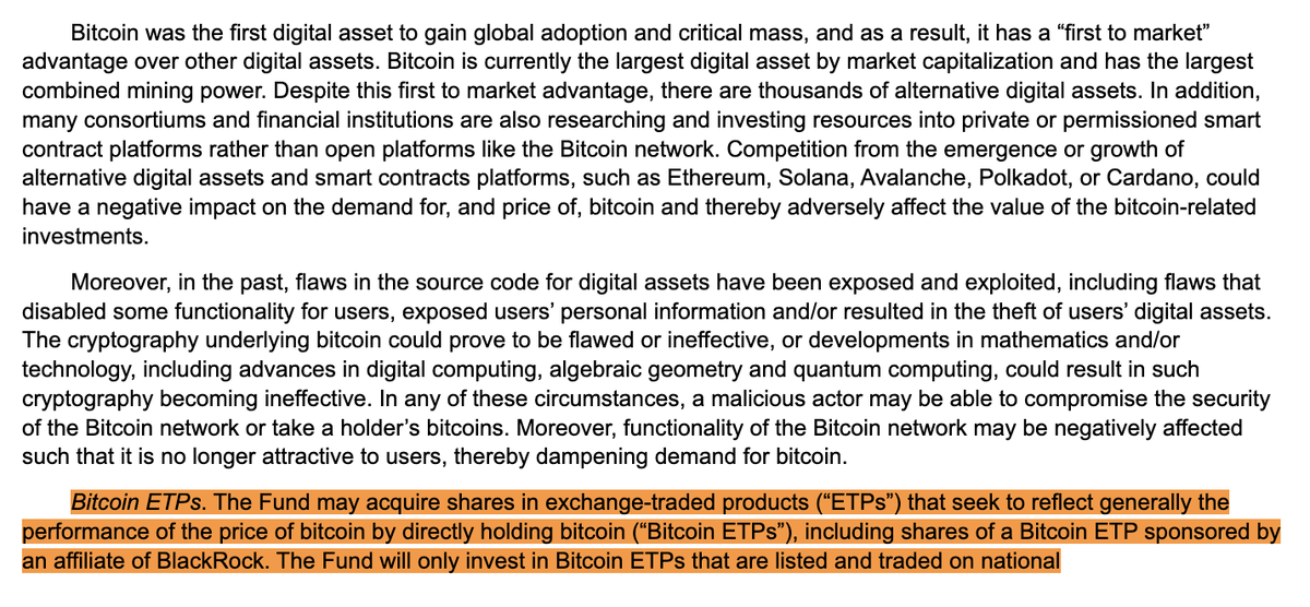 BitcoinMagazine's tweet image. JUST IN: 🇺🇸 BlackRock filed with the SEC to purchase spot #Bitcoin ETFs for its Global Allocation Fund.