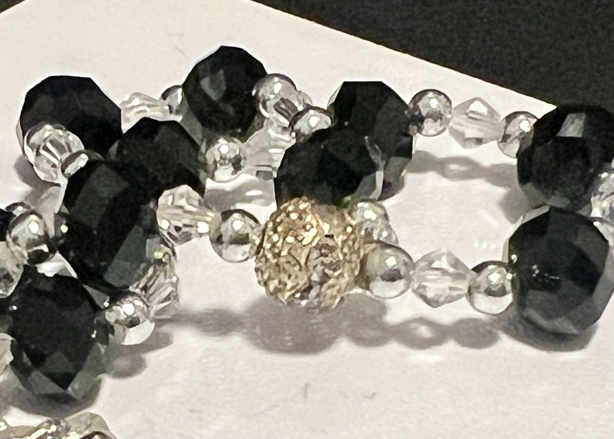 VINTAGE #Rosary Chaplet #BlackCrystal w Gold Filagree & Silver Tone Beads 8' Bracelet FREE SHIP

#vintage50s #midcentury #catholicrosary #chaplet #religiousjewelry #vintagejewelry #ebayfinds #praytherosary #rosarybeads #prayerbeads #MCM #Jewelry 

 ebay.com/itm/2667089814… #eBay