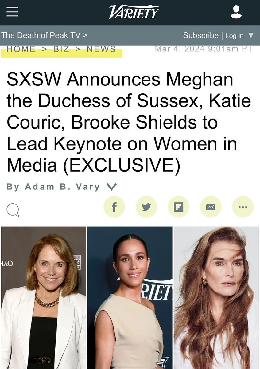What an honor to participate in the opening day keynote of @sxsw with Meghan Markle, @katiecouric, @nancywyuen, & @errinhaines ! The theme is “Breaking Barriers, Shaping Narratives: How Women Lead On and Off the Screen” - a perfect way to celebrate #InternationalWomensDay 💪