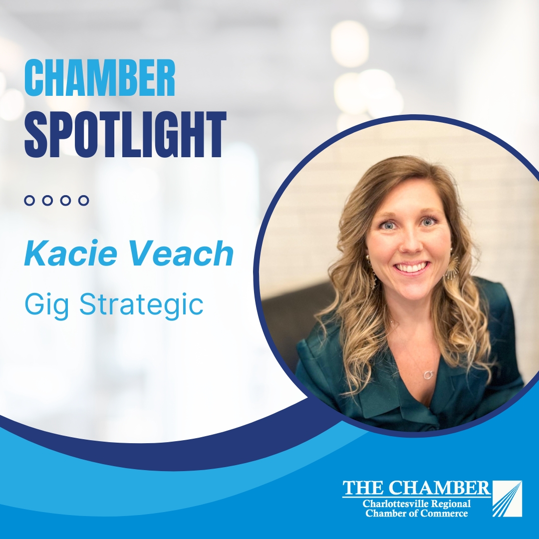 Chamber Spotlight: Kacie Veach’s passion to see small businesses succeed brought her to her role as Office Manager for Gig Strategic. cvillechamber.com/2024/03/04/cha… @GigStrategic #smallbusiness #supportlocal #charlottesville #cville #albemarlecountyva #memberspotlight