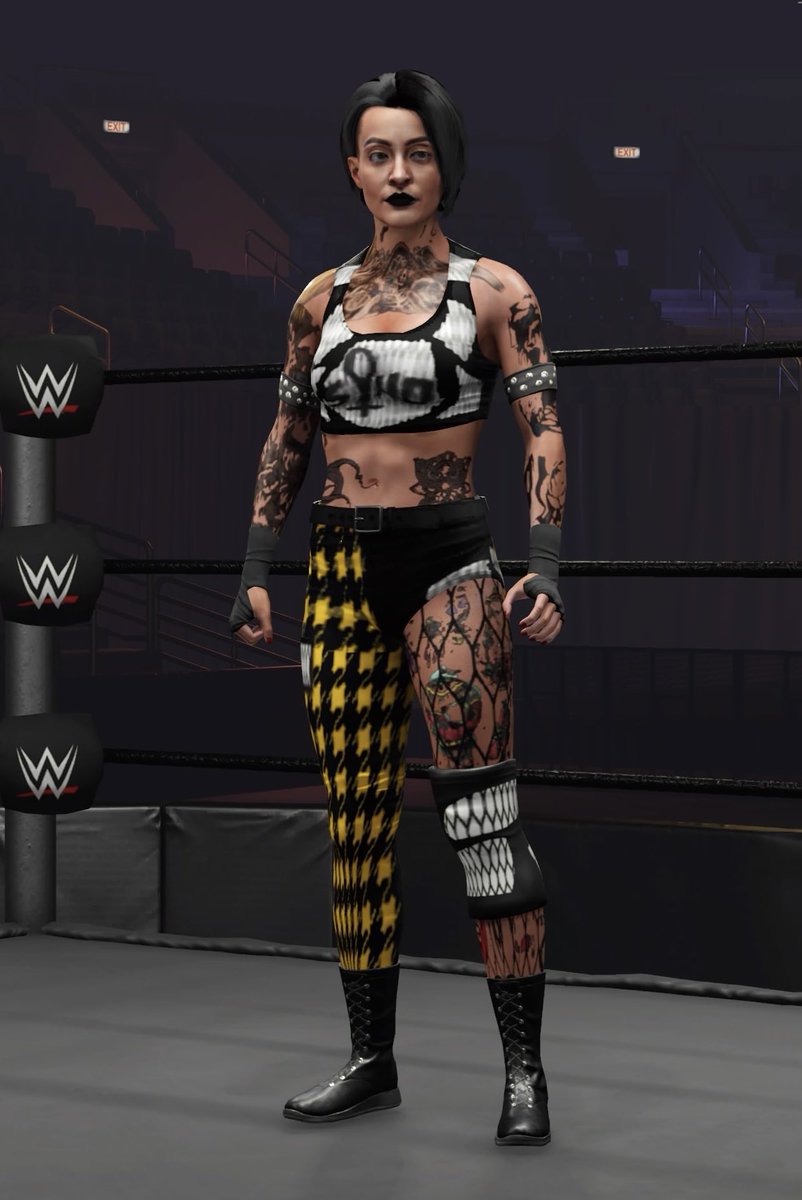 domunist1's tweet image. First CAW for #WWE2K24 is up on Community Creations and you know it had to be the great @realrubysoho.  It’s pretty much the attire that I used last year, but I gave her different hair.  It’s a start.
#outcasts #RiottSquad #AEW