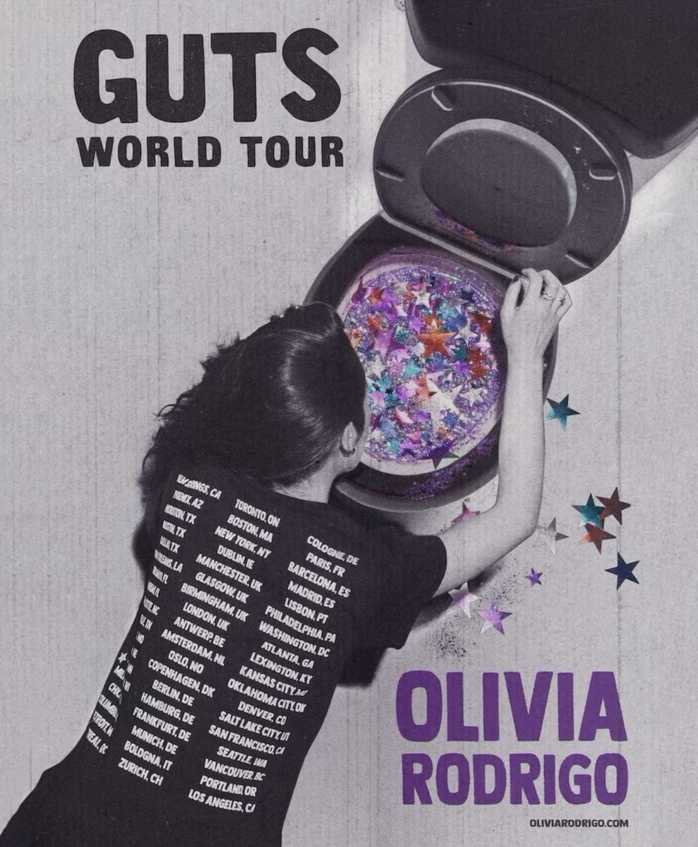🚨GIVEAWAY🚨 (inspired by someone on tl) hey guys! i am doing an olivia giveaway. 1 lucky winner will get to choose a GUTS world tour shirt that they want off of olivias site. TO ENTER: - follow me -rt & like this tweet -comment ur fav song off GUTS giveaway ends Friday 3/15!