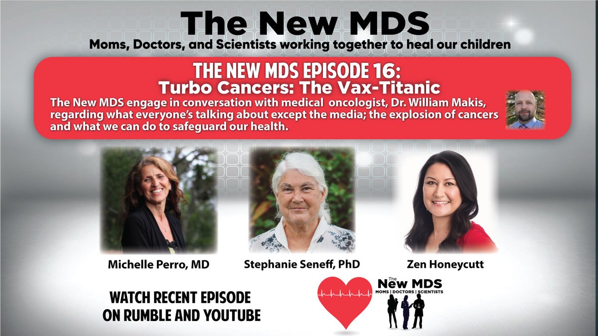 TheNew_MDS's tweet photo. Episode 16 - The New MDS engage in conversation with medical oncologist, Dr. William Makis, regarding what everyone’s talking about except the media; the explosion of cancers and what we can do to safeguard our health. https://t.co/z3FEtRDWKZ https://t.co/bQTxPQmTyC