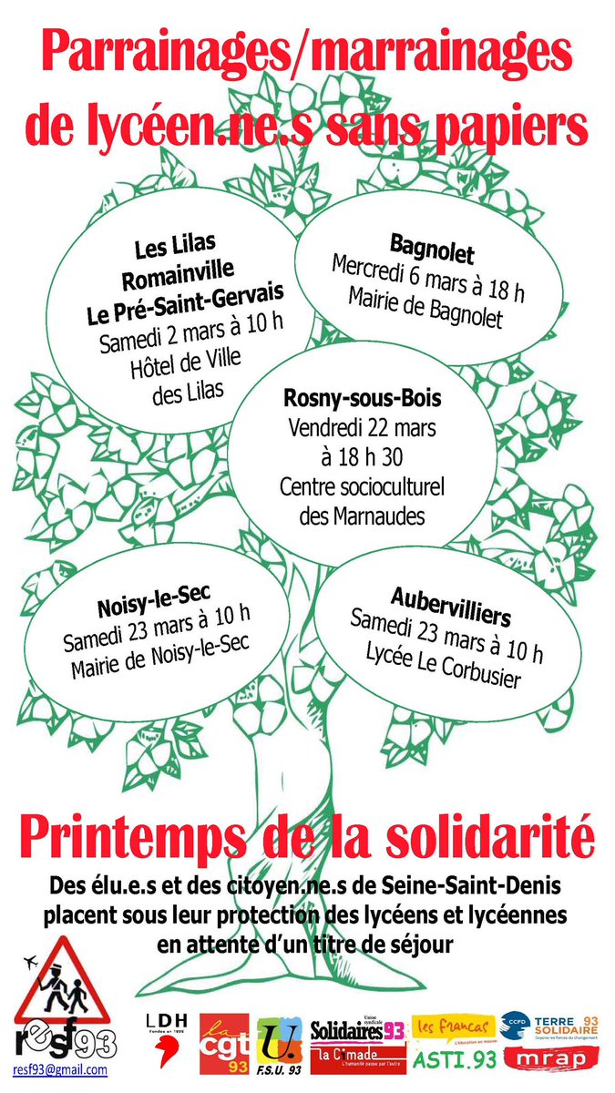 resf19's tweet photo. #solidarite #parrainagesrepublicains #RESF93 Alors que certains sont portés par une haine crasse, d’autres citoyens solidaires montrent où sont les valeurs de fraternité , d’égalité et de solidarité 👏👍🏻🥰 #UnToit #UneEcole #DesPapiers ⬇️ https://t.co/G6syr9KlLm