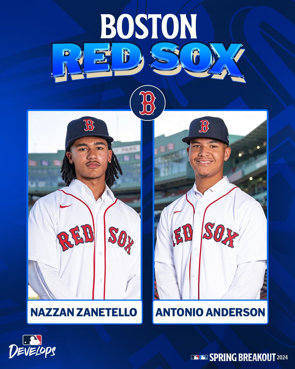 MLB Develops x #SpringBreakout for the <a href="/RedSox/">Red Sox</a> ‼️
<a href="/24Nazzan/">Nazzan Zanetello</a>  <a href="/Antonio81797737/">Antonio Anderson</a>