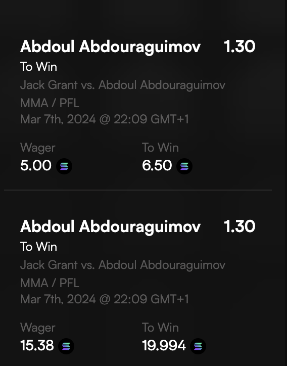 on a mis du beurre dans les épinards avant la fraude doumbé, hésitez pas à utiliser divvy pour bet (sur SOL, tokenless) ils viennent de lancer leur campagne de points ça va durer 2 mois : app.divvy.bet/?r=cubiz oui ceci est un shill de reflink