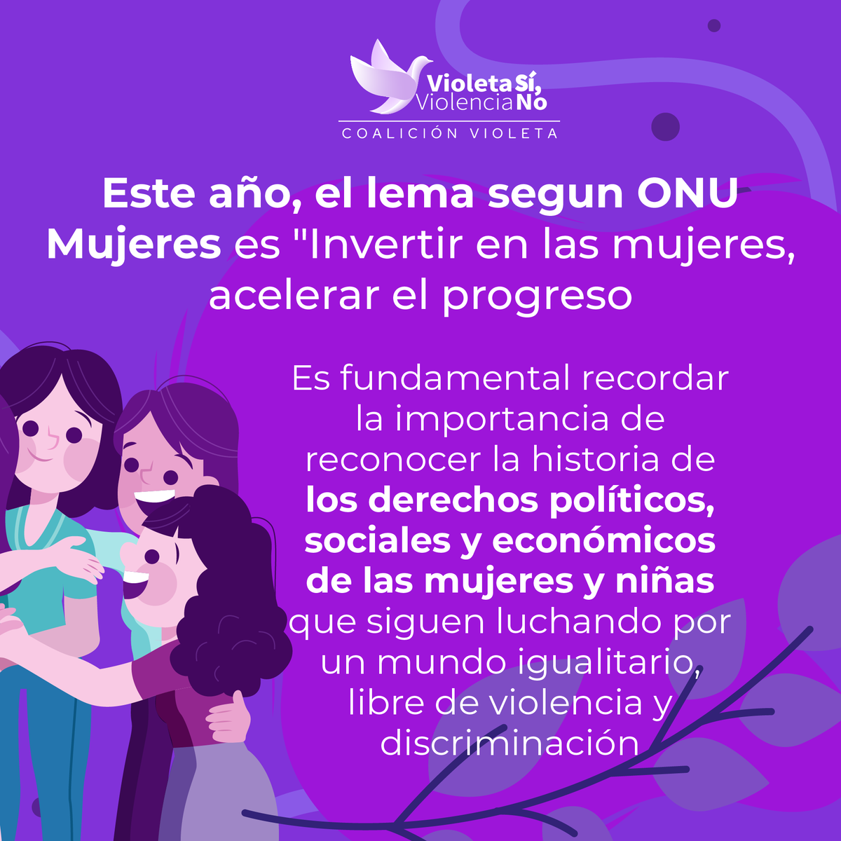 Honramos la historia de lucha por los derechos de mujeres y niñas. 
¡Sigamos construyendo un mundo igualitario, libre de violencia!
#8M #MujeresEmpoderadas #IgualdadDeGénero #MujeresLíderes #Sororidad