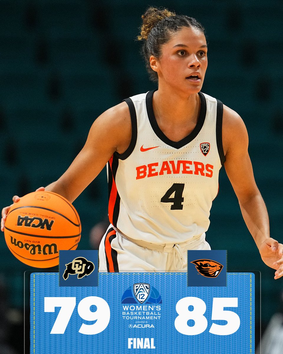 pac12's tweet photo. BEAVS ARE ON TO THE SEMIS! 🔥

#Pac12WBB x @Acura https://t.co/Mzxwvd5gEC