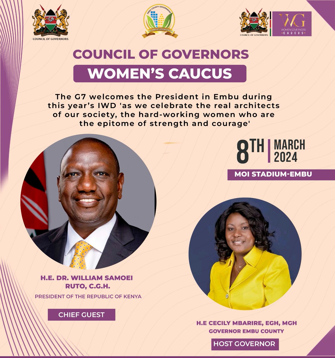 PrinceNdwiga1's tweet photo. Welcome to the benchmark county, Embu County for the International Women's Day.
#Gladyswanga
#Husseinmohammed
#Rigathigachagua
#CSkithurekindiki
#PstChris
#Honcecilymutitumbarire
#Embu
#adandclay
#Embarambamba
#Kenyarailways https://t.co/jgv26Mb0vF