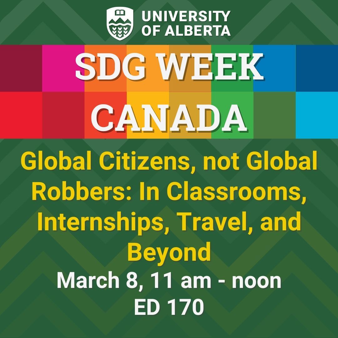ACGC (@acgcnow) on Twitter photo Join us at the <a href="/UAlberta/">University of Alberta</a> on March 8 for the final day of #SDGWeekCanada. We're presenting an interactive session on Global Citizenship and how it is being realized both nationally and within Alberta. Find us at room ED 170 at 11am MT and register at buff.ly/4bZSyhL Join us at the <a href="/UAlberta/">University of Alberta</a> on March 8 for the final day of #SDGWeekCanada. We're presenting an interactive session on Global Citizenship and how it is being realized both nationally and within Alberta. Find us at room ED 170 at 11am MT and register at buff.ly/4bZSyhL