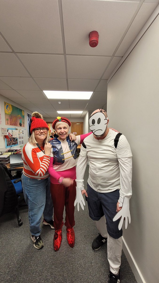 Our Headteacher, DSL and Lead teacher all dressed up for World Book Day.