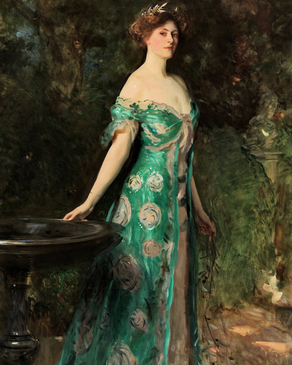 Portrait of Millicent Leveson-Gower, Duchess
of Sutherland. (1904)              
(1867-1955) 
John Singer Sargent. (1856-1925)🖌️🌹
Museo Thyssen-Bornemisza, Madrid.