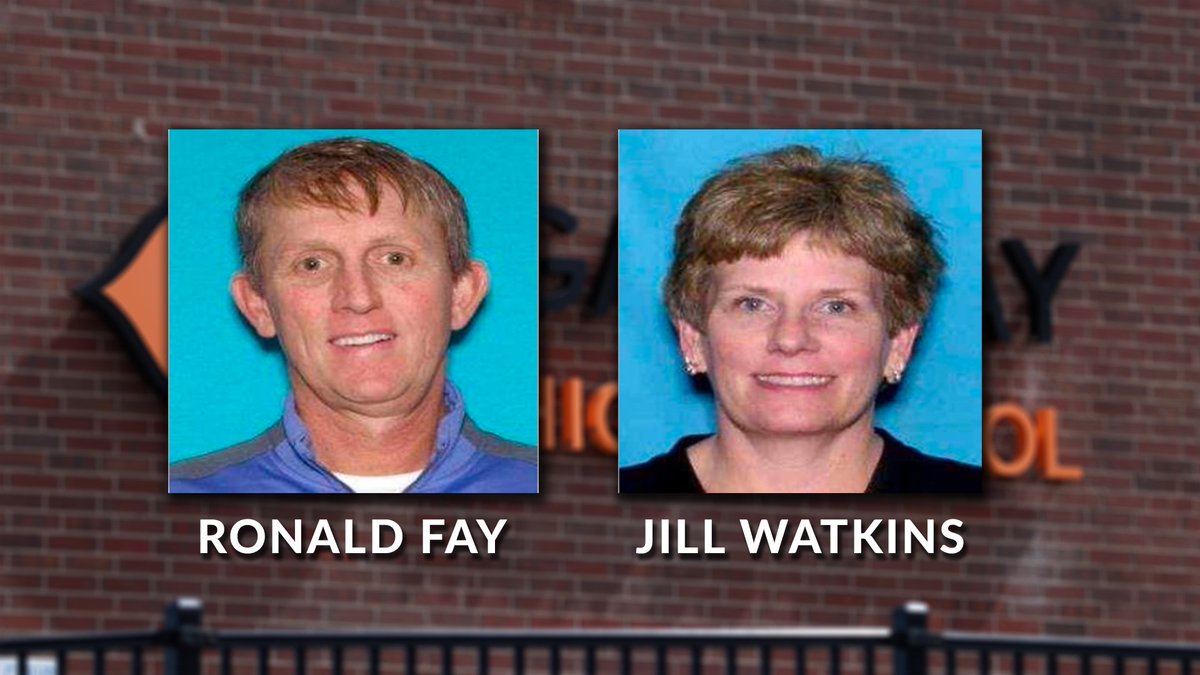 RobLowTV's tweet photo. Months after @kdvr first reported on an embezzlement investigation at @aurorak12 Gateway High School, the former Principal Ronald Fay and his secretary Jill Watkins have been charged by @DA18th with Embezzlement and Felony Theft. #kdvr https://t.co/woPLKmjlX3