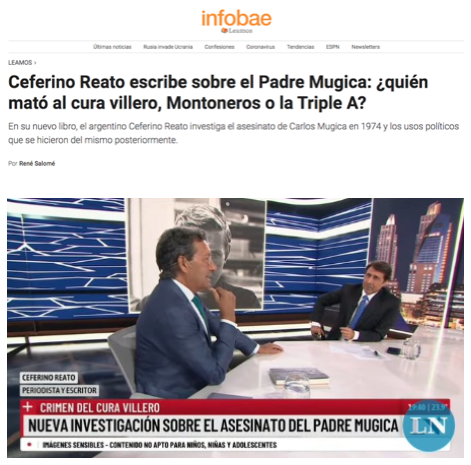 AAA El libro (@aaalibro) on Twitter photo Otro ejemplo de revisionismo de la historia argentina reciente. <a href="/ceferinoreato/">Ceferino Reato</a> sabe que no fue Montoneros, pero sembrar la duda funciona y exculpa a los verdaderos responsables. Que <a href="/infobae/">infobae</a>, <a href="/edufeiok/">Eduardo Feinmann</a> y <a href="/lanacionmas/">La Nación Más</a> se hagan eco sin cuestionarle no es casual, es parte del plan. Otro ejemplo de revisionismo de la historia argentina reciente. <a href="/ceferinoreato/">Ceferino Reato</a> sabe que no fue Montoneros, pero sembrar la duda funciona y exculpa a los verdaderos responsables. Que <a href="/infobae/">infobae</a>, <a href="/edufeiok/">Eduardo Feinmann</a> y <a href="/lanacionmas/">La Nación Más</a> se hagan eco sin cuestionarle no es casual, es parte del plan.