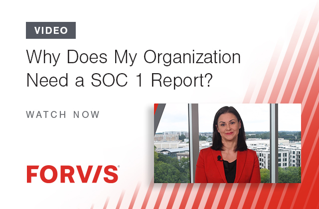 plugging_along's tweet photo. This video from our dedicated SOC and HITRUST team at @FORVIS details the value of a SOC 1 report for your organization: https://t.co/7Vvs0XINc9 https://t.co/KIMZp2vvKA