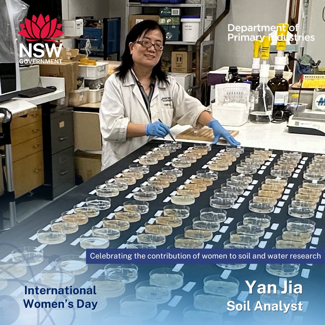 Acknowledging the women in the soils team. All contributing to advancing soil management practices throughout NSW.
